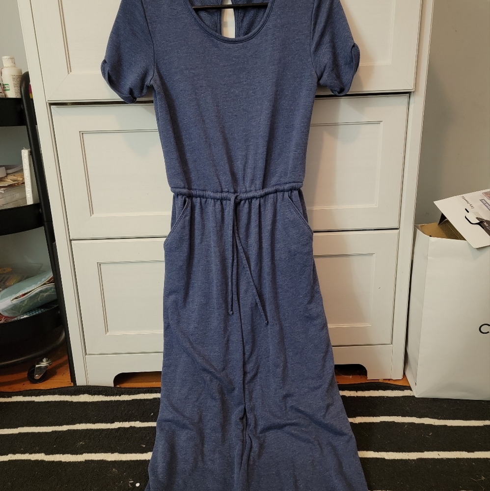 Blue jumpsuit